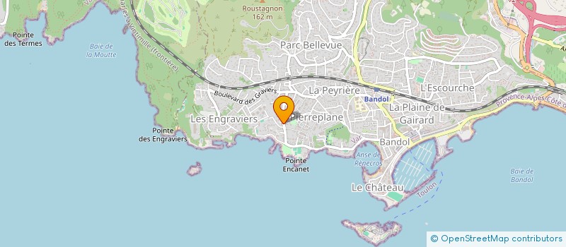 localisation de l'entreprise FRIGEX DISTRIBUTION FRANCE à BANDOL