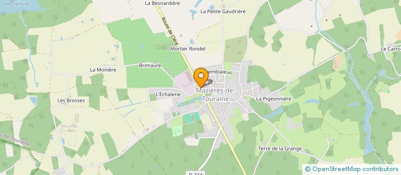 localisation de l'entreprise FRIGITOURS  MAZIERES-DE-TOURAINE