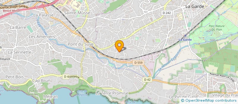 localisation de l'entreprise FRIGO CONCEPT  LA GARDE