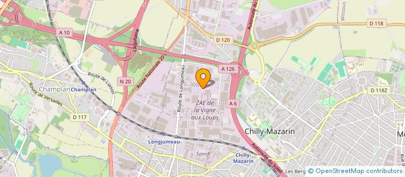 localisation de l'entreprise FRIGO PARTS à CHILLY-MAZARIN
