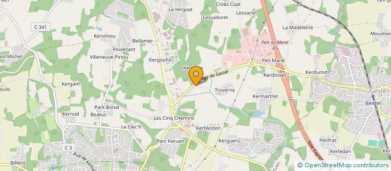localisation de l'entreprise FRIGO TRANSPORTS 11 à GUIDEL
