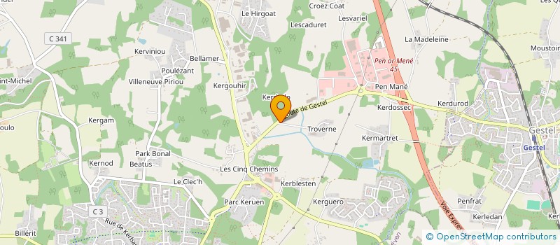 localisation de l'entreprise FRIGO TRANSPORTS 50 à GUIDEL