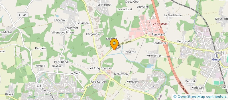 localisation de l'entreprise FRIGO TRANSPORTS 69 à GUIDEL