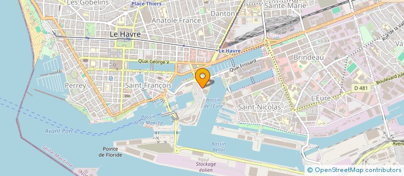 localisation de l'entreprise FRIGOPACK  LE HAVRE