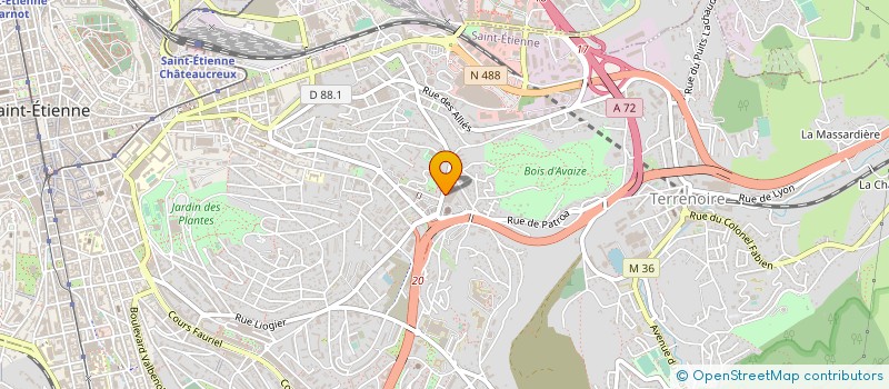 localisation de l'entreprise FRIGORIFIQUES ET MACHINES DU CENTRE à SAINT-ETIENNE