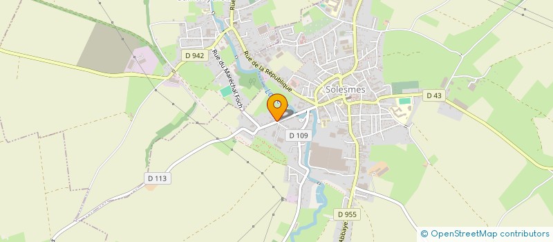 localisation de l'entreprise FRIGORIFIQUES SOLESMOIS SA à SOLESMES
