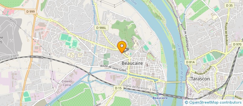 localisation de l'entreprise FRIGOTHERMIE à BEAUCAIRE