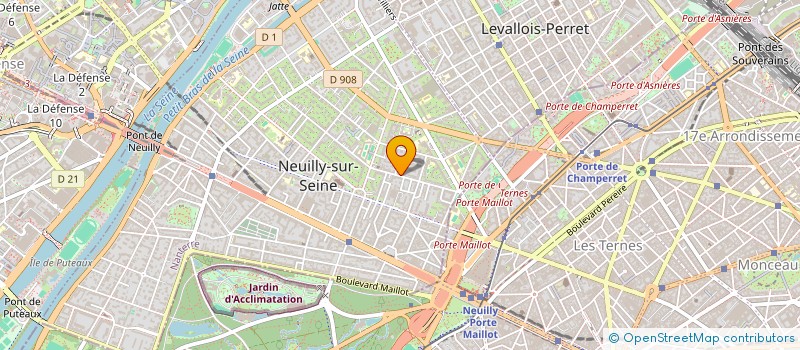 localisation de l'entreprise FRIGOVERT à NEUILLY-SUR-SEINE