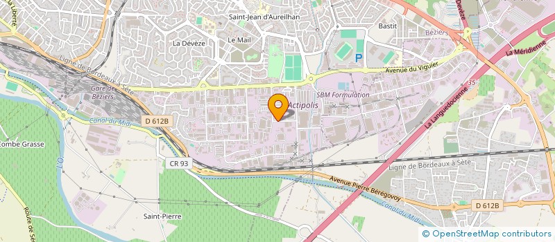 localisation de l'entreprise FRIGOVIN à BEZIERS