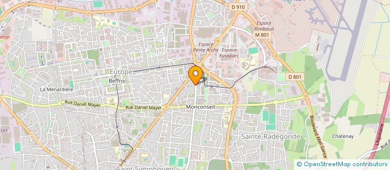 localisation de l'entreprise FRILAMON à TOURS