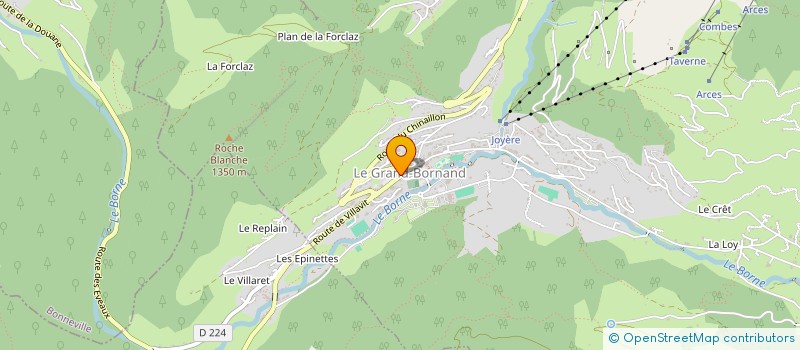 localisation de l'entreprise FRILUFTSLIV à LE GRAND-BORNAND
