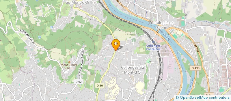 localisation de l'entreprise FRIMAS  COLLONGES-AU-MONT-D'OR