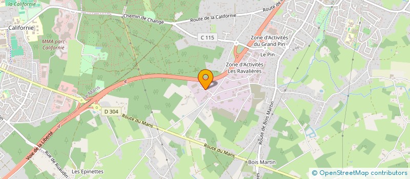 localisation de l'entreprise FRIMAS-TRANS à CHANGE
