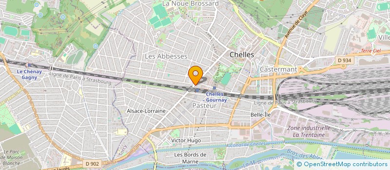 localisation de l'entreprise FRIMECEL VOYAGES à CHELLES