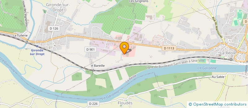 localisation de l'entreprise FRIMONT à LA REOLE