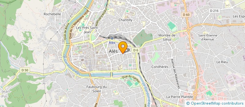 localisation de l'entreprise FRIMOUSS' à ALES