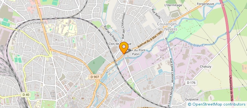 localisation de l'entreprise FRIMOUSS à NEVERS