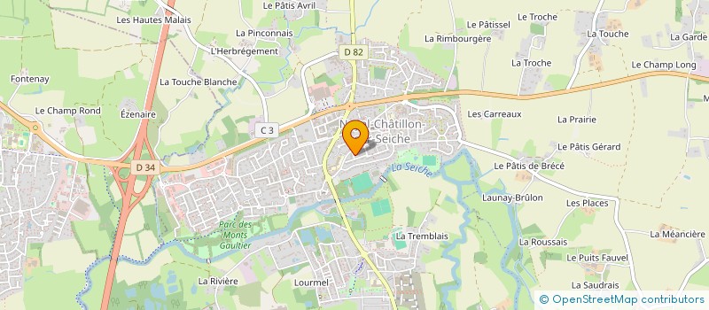 localisation de l'entreprise FRIN  NOYAL-CHATILLON-SUR-SEICHE