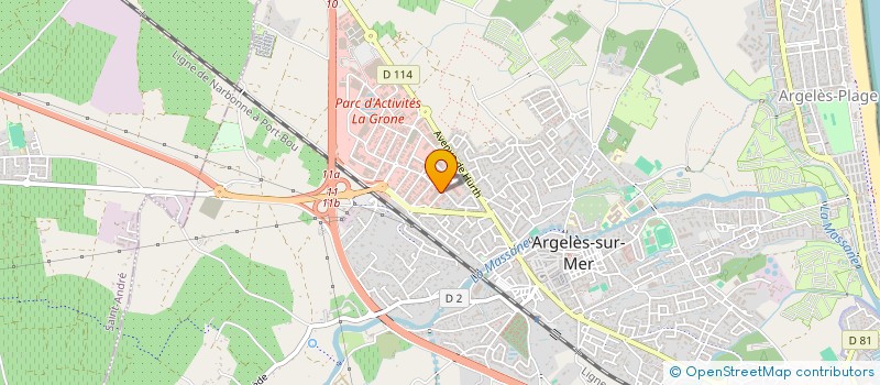 localisation de l'entreprise FRINABY à ARGELES-SUR-MER