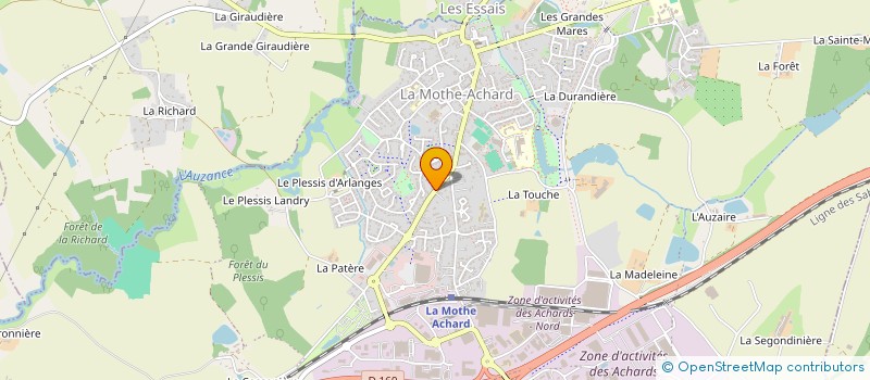 localisation de l'entreprise FRINAJAMAL à LES ACHARDS
