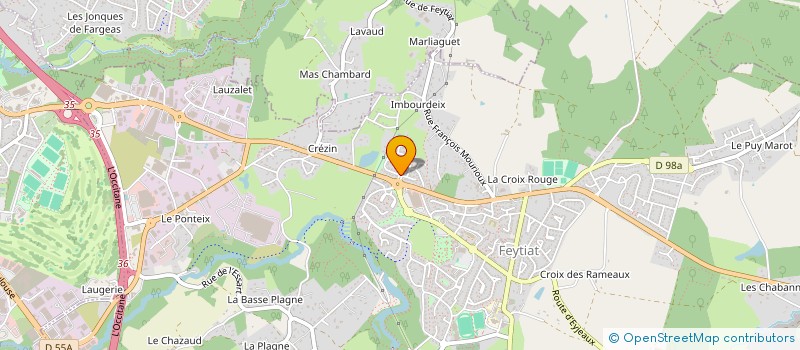 localisation de l'entreprise FRINET TELECOM  LIMOGES
