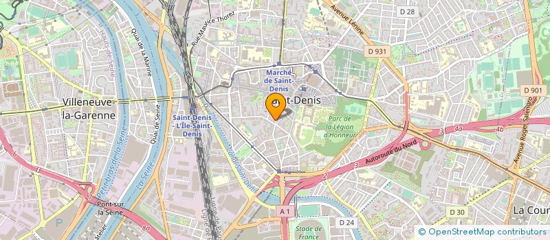 localisation de l'entreprise FRING'HALL  SAINT-DENIS