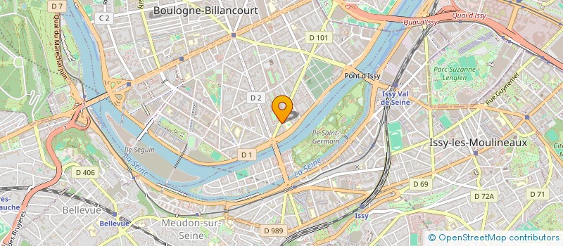 localisation de l'entreprise FRINVESTIM à BOULOGNE-BILLANCOURT