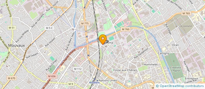 localisation de l'entreprise FRIO-FROID  ROUBAIX