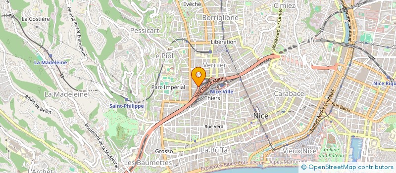 localisation de l'entreprise FRIOCLIM à NICE