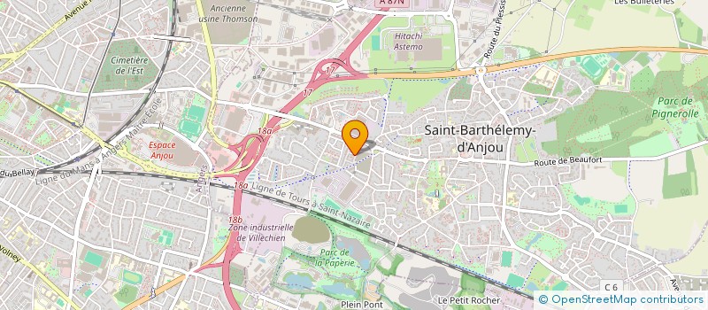 localisation de l'entreprise FRIOMATH  SAINT-BARTHELEMY-D'ANJOU