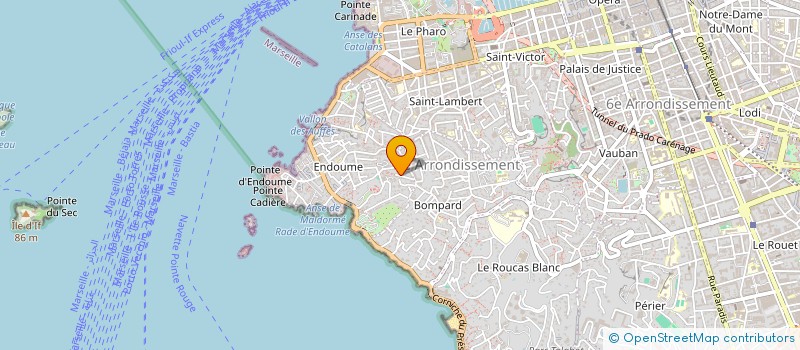 localisation de l'entreprise FRIOUL TERRE DES ARTISTES  MARSEILLE 7EME