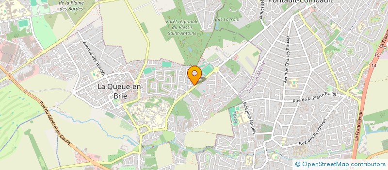 localisation de l'entreprise FRIP'ALEX  LA QUEUE-EN-BRIE