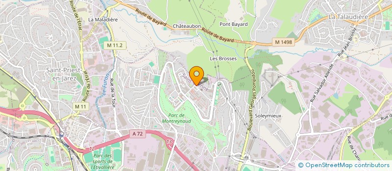 localisation de l'entreprise FRIP LAROSSE  SAINT-ETIENNE