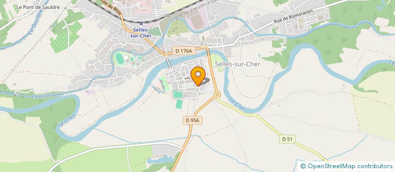 localisation de l'entreprise FRIP' TA LIFE  SELLES-SUR-CHER