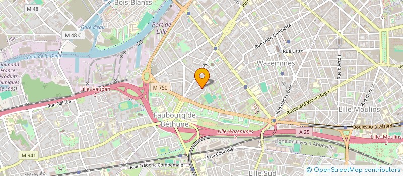 localisation de l'entreprise FRIPERIE AOPOP  LILLE
