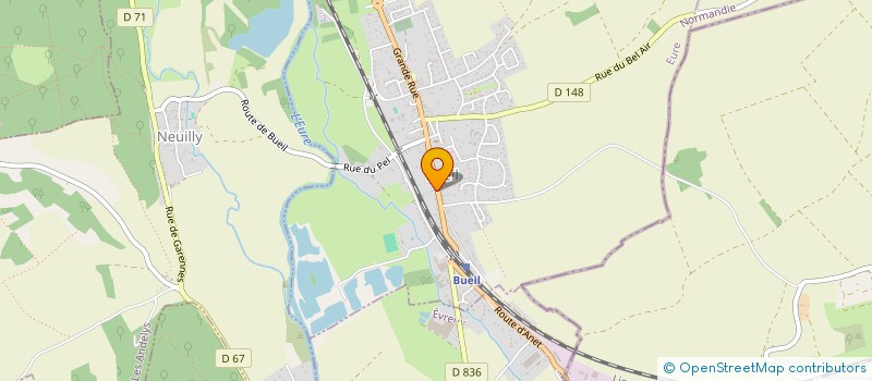 localisation de l'entreprise FRIPERIE SOLIDAIRE DE BUEIL  BUEIL