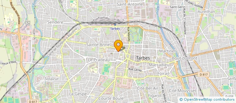 localisation de l'entreprise FRIPERIE TARBAISE  TARBES