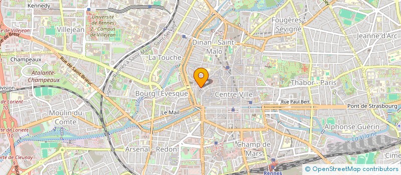 localisation de l'entreprise FRIPERIES SAUVAGES  RENNES