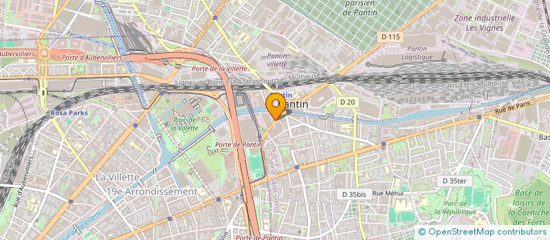 localisation de l'entreprise FRIPFRAP à PANTIN