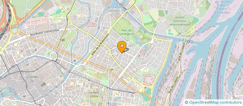 localisation de l'entreprise FRIPOM à STRASBOURG