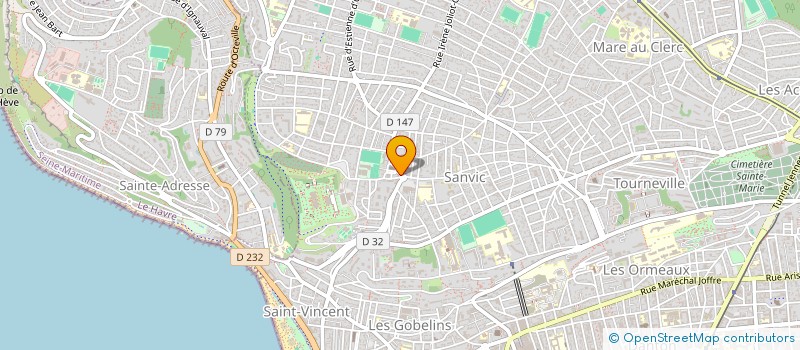 localisation de l'entreprise FRIPOUILLE SARL  LE HAVRE