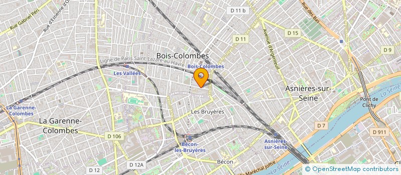 localisation de l'entreprise FRIS à BOIS-COLOMBES