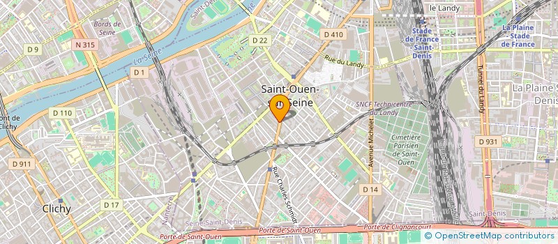 localisation de l'entreprise FRIS FRANCE à SAINT-OUEN-SUR-SEINE