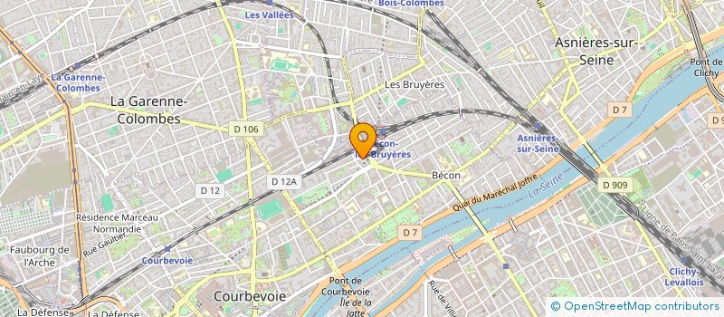localisation de l'entreprise FRISAMAEC  COURBEVOIE