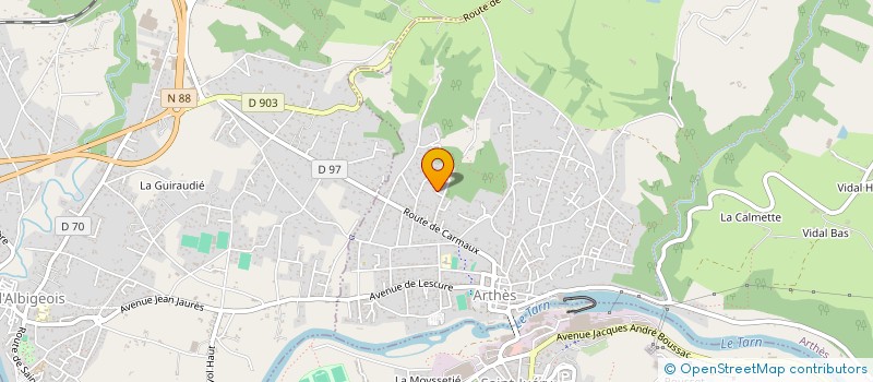 localisation de l'entreprise FRISANDYSES  ARTHES