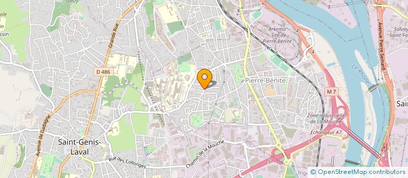 localisation de l'entreprise FRISBI à OULLINS-PIERRE-BENITE