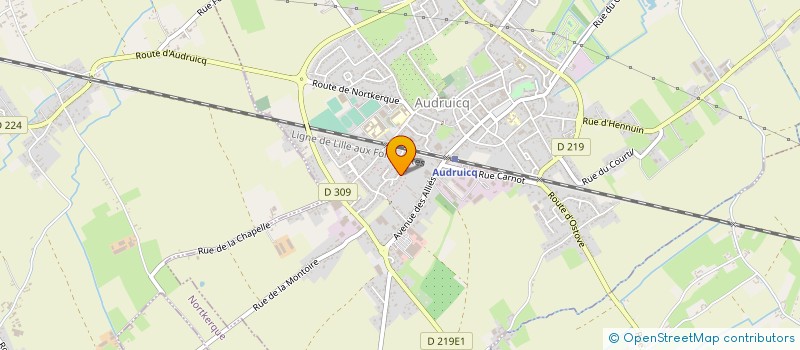 localisation de l'entreprise FRISCOURT  AUDRUICQ