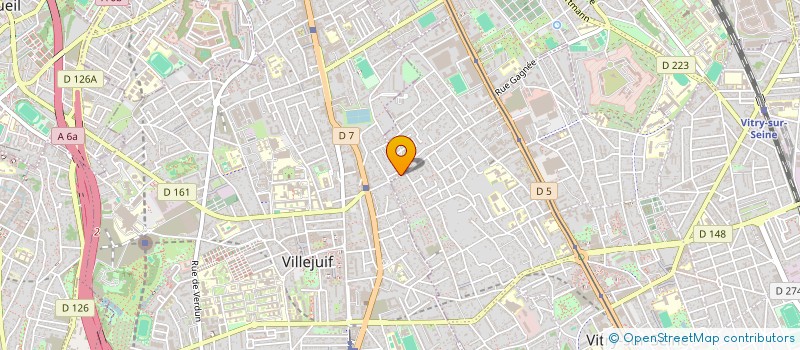 localisation de l'entreprise FRISMAG  VILLEJUIF