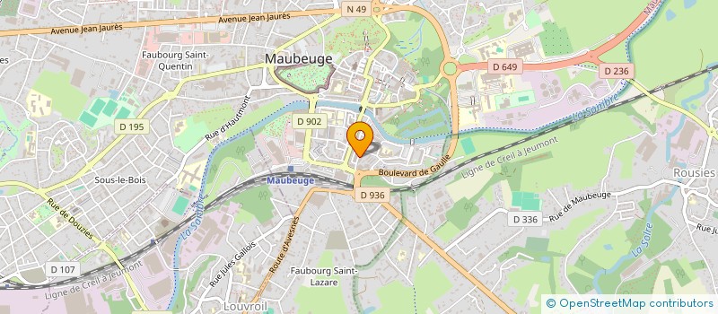 localisation de l'entreprise FRISOL MAUBEUGE  MAUBEUGE