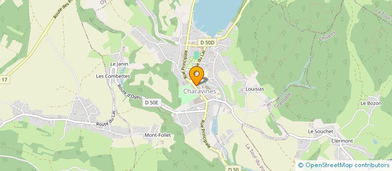 localisation de l'entreprise FRISSON  CHARAVINES